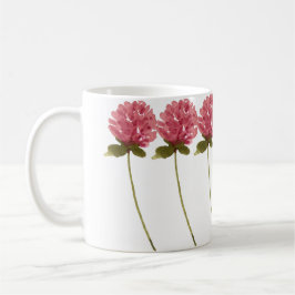 Mug Belle peinture à la main Fleurs rouges sauvages