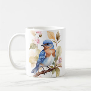 Mug Belle peinture à l'aquarelle de Bluebird
