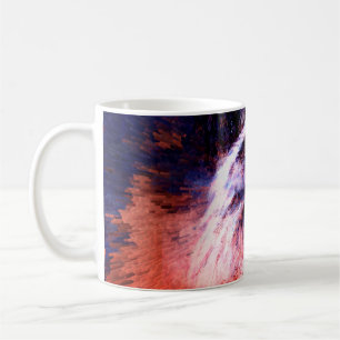 Mug belle peinture d'aigle sur un dos abstrait