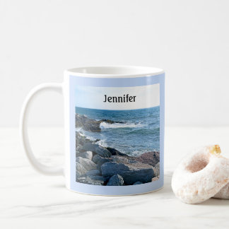 Mug Belle photo de Atlantic Ocean Blue Name