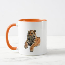 Mug Belle photo Tigre du Bengale Visage et pattes