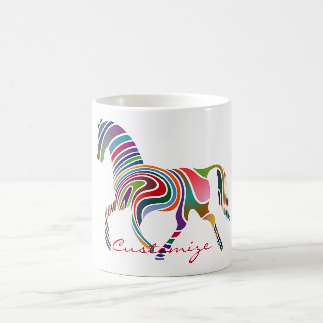Mug Belle Rainbow Color Horse Thunder_Cove (Centre)