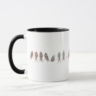 Mug Belle Simple Oiseaux Modernes Sur Un Fil