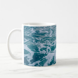 Mug Belle vague de marbre de mer texturehipster, backg
