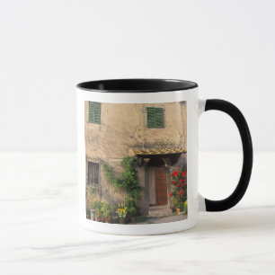 Mug Belle vieille maison avec des fleurs à San Gimigna