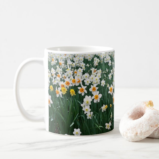 Mug 💐 ↷ Belles Daffodiles Fabuleux Classique (Avec donut)