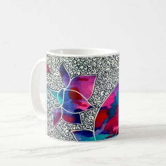 Mug Belles Fleurs de Lotus Orientales Art original