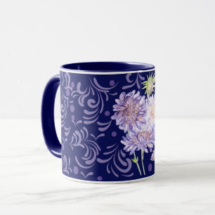 Mug Belles fleurs de prairie violette