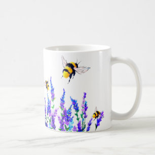 Mug Belles fleurs de printemps et les abeilles volent 