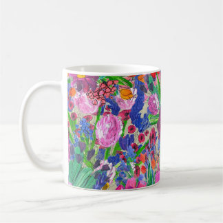 Mug Belles fleurs : papier peint Fleur sauvage aquarel