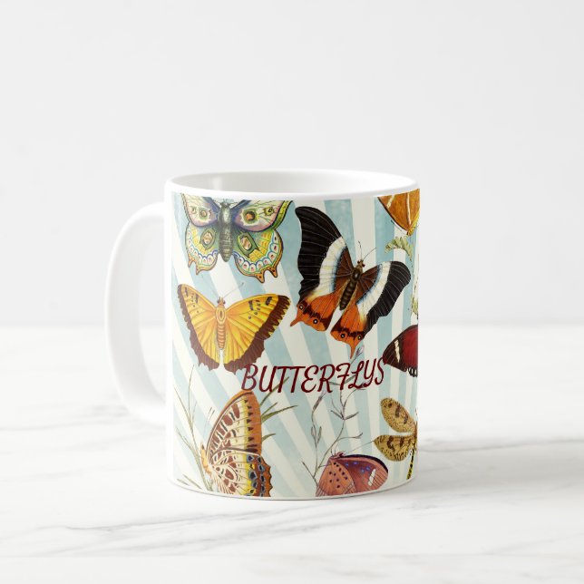 Mug Belles papillons (Devant gauche)