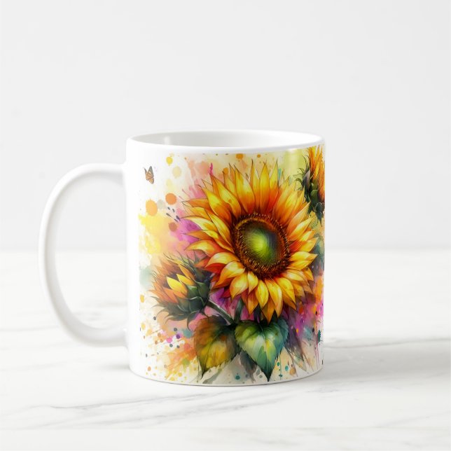Mug - Belles Tournesols Jaunes (Gauche)