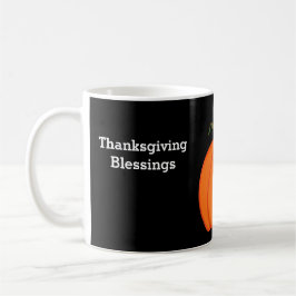 Mug Bénédiction de Thanksgiving Orange Citrouille