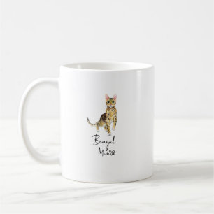 Mug Bengale Maman mignonne Chat Mère Kitten Girl Cadea