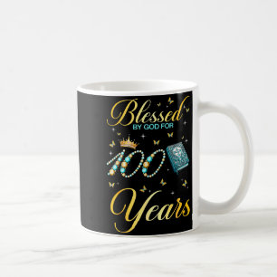 Mug Béni par Dieu pour 100 ans 100e anniversaire Wo