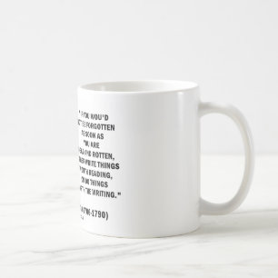 Mug Benjamin Franklin ne pas être oublié lisant