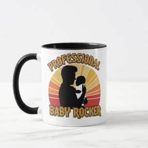 Mug Bercer de bébé professionnel Drôle de nouveau papa