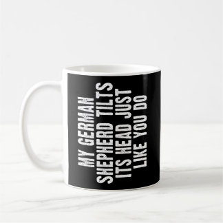 Mug Berger allemand Cadeau Tilt Tête Chien mignon Drôl