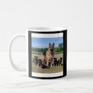 Mug Berger Allemand Personnalisable avec des Chiots Ad
