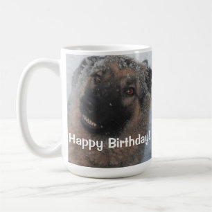 Mug berger allemand souriant heureux anniversaire