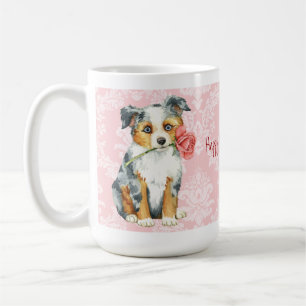 Mug Berger américain de rose de Valentine mini