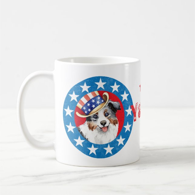 Mug Berger américain patriotique miniature (Gauche)