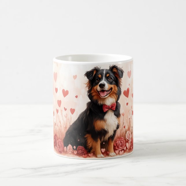 Mug Berger australien avec Rose - Saint Valentin (Centre)