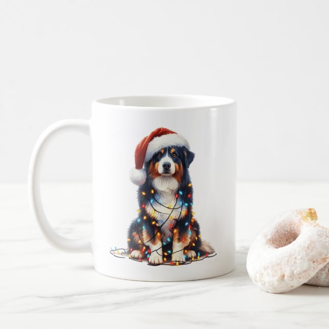 Mug Berger australien enveloppé dans la lumière de Noë (Avec donut)