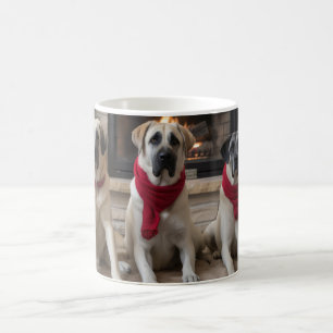 Mug Berger d'Anatolie au coin de la cheminée Noël