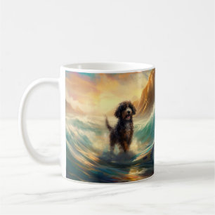 Mug Bernedoodle Beach Surf Peinture