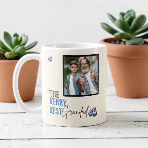 Mug Berry Best Grand-père Photo Myrtilles Texte Design