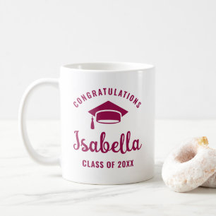 Mug Berry Félicitations Graduation Cap Minimal Chic
