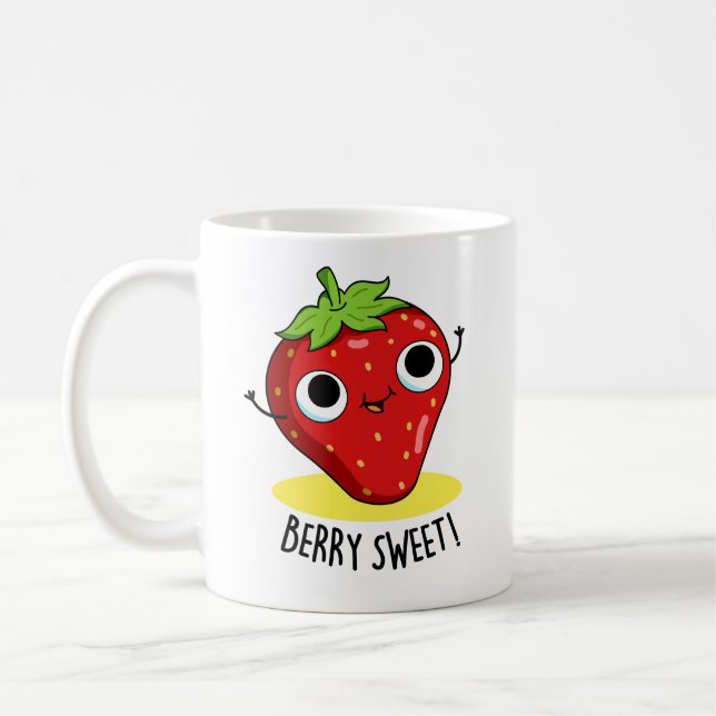 Mug Berry Sweet Funny Pun aux fraises (Gauche)