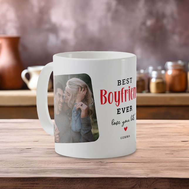 Mug Best BOYFRIEND Ever 2 Photo Mignonne Cadeau (Créateur téléchargé)