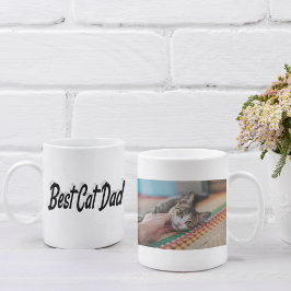 Mug Best Chat Papa Photo Texte noir