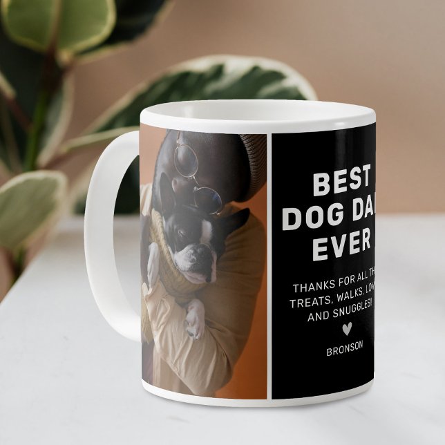 Mug Best Chien Papa Ever 2 Photo (Créateur téléchargé)