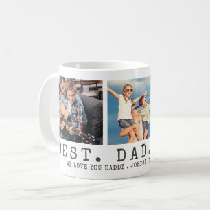 Mug BEST DAD EVER 3 Photos Personnalisées