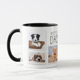 Mug Best Dog Dad Ever 6 photo collage