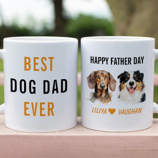 Mug Best Dog Dad Ever Custom | Funny Dog  (Best Dog Dad Ever Custom | Funny Dog Coffee Mug
)
