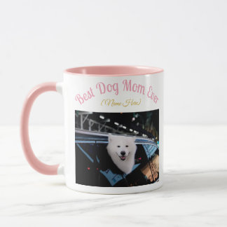 Mug - Best Dog Mom Ever Mug - Custom Photo & Name Tasse