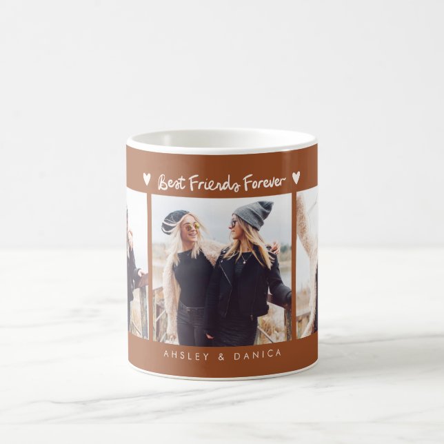 Mug Best Friends Forever Photo Multi Photo Terracotta (Centre)