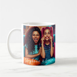 Mug Best Friends Funny Faces & Inspirational Quote