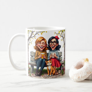 Mug Best Friends Ladies Boire Citation de café Cat Cat