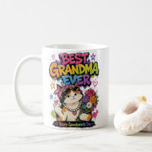 Best Grandma Ever Cat Happy Grandparents Day Graff