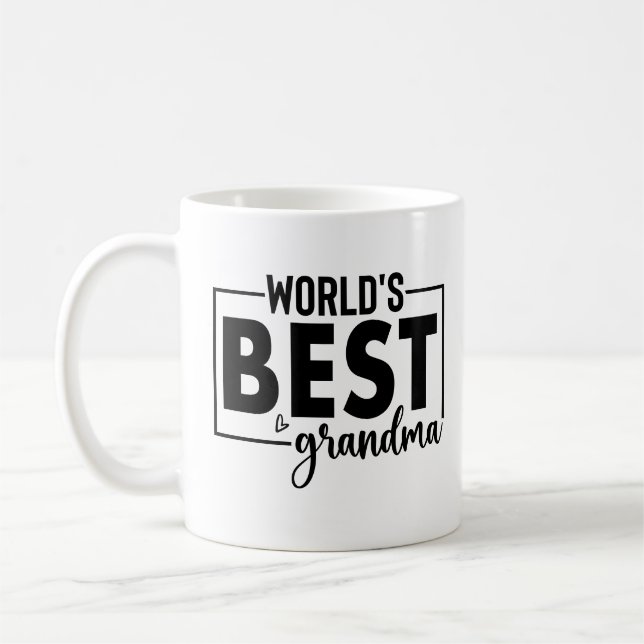 Mug Best Grandma Ever | Photo Grandparents Day (Gauche)