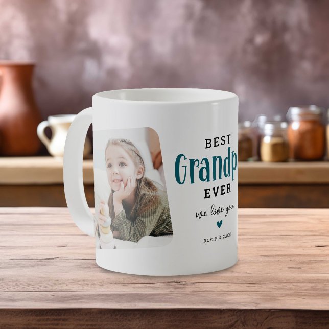 Mug Best GRANDPA Ever 2 photo mignon cadeau cadeau (Créateur téléchargé)