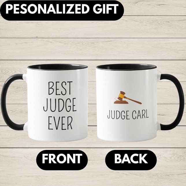Mug Best Judge, Personalized Judge gift, Judge  (Créateur téléchargé)