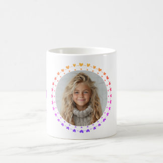 Mug Best Mom / Dad Ever, Photo & Multi Hearts, Modern 