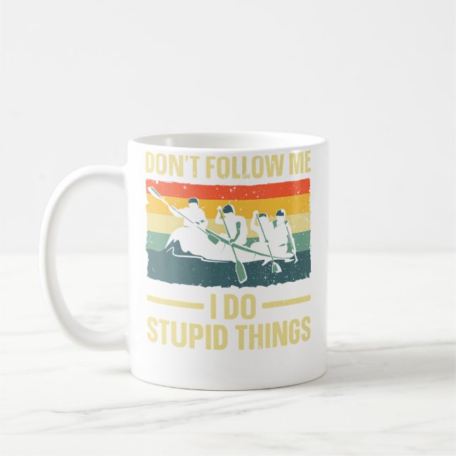 Mug Best Rafting Art For Men Women Whitewater River Ra (Gauche)