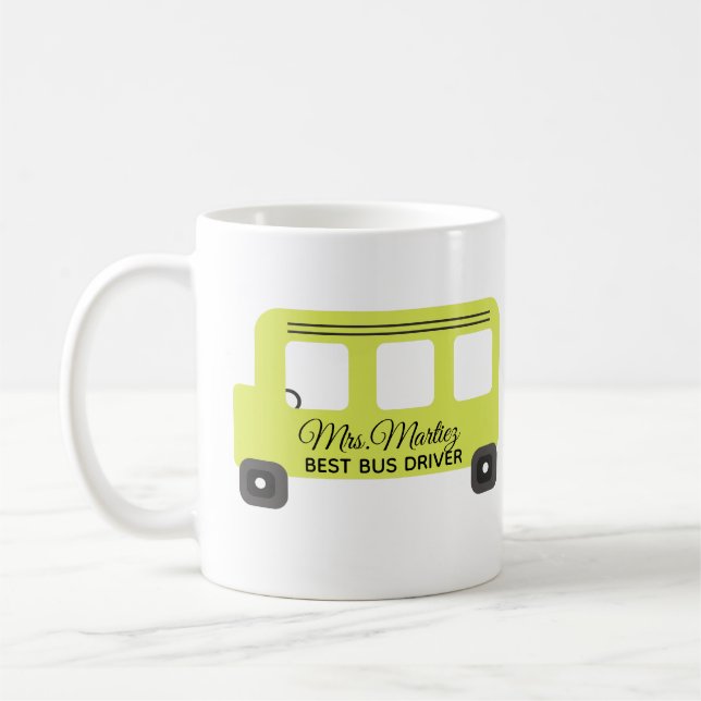 Mug Best School Bus Driver Yellow Bus  (Gauche)